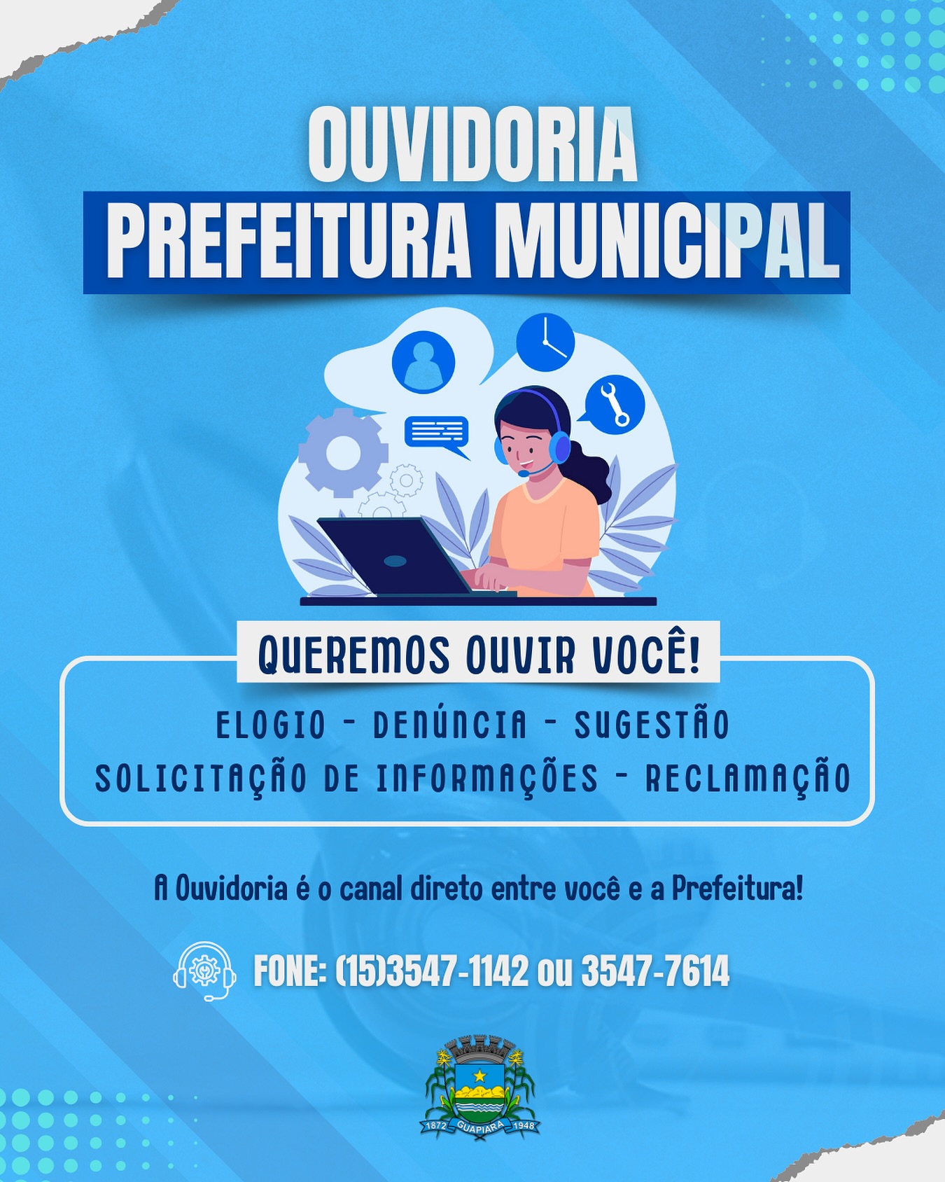Post do instagram da Prefeitura de Mandirituba