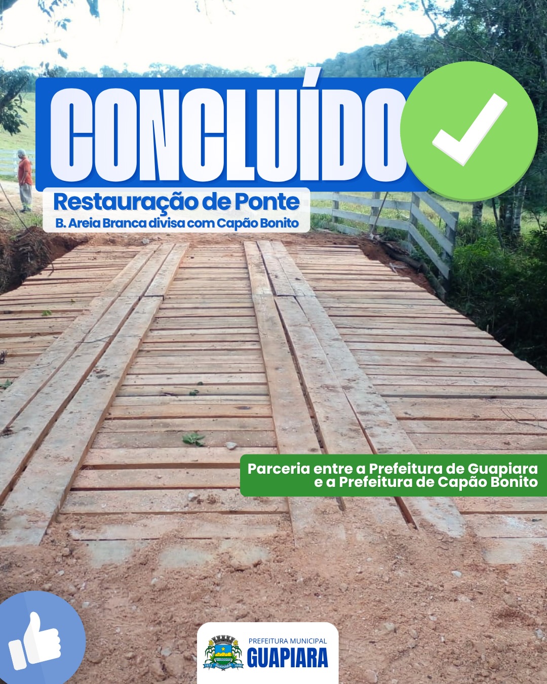 Post do instagram da Prefeitura de Mandirituba
